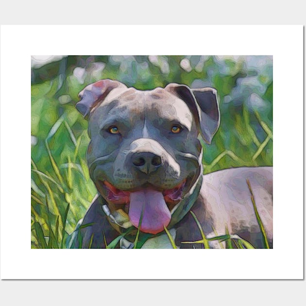 Pit Bull Terrier Wall Art by PhotoArts